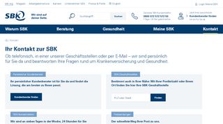 
                            10. Nehmen Sie direkt mit uns Kontakt auf! - SBK