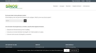 
                            7. Nehmen Sie Kontakt mit uns auf › SINOS GmbH