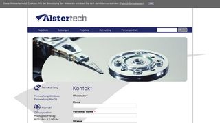 
                            2. Nehmen Sie Kontakt zu uns auf | Alstertech e.K.