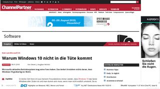 
                            12. Nein zum Microsoft OS: Warum Windows 10 nicht in die Tüte kommt ...