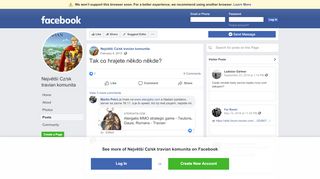 
                            10. Největší Cz/sk travian komunita - Posts | Facebook