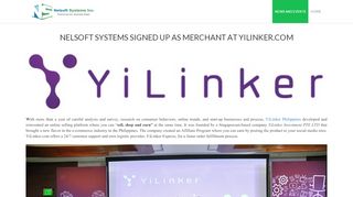 
                            1. Nelsoft Systems Signed Up As Merchant at YiLinker.com