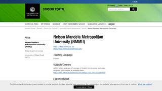 
                            7. Nelson Mandela Metropolitan University (NMMU) – Student Portal