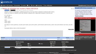 
                            7. Nelze se přihlásit do routeru Netis WF2419 - poradna.net