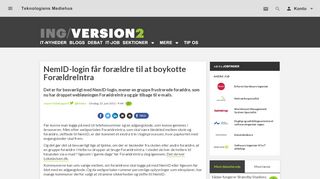 
                            9. NemID-login får forældre til at boykotte ForældreIntra | Version2