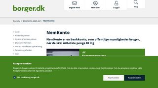 
                            11. NemKonto - Borger.dk