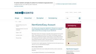 
                            2. NemKonto/Easy Account | NemKonto