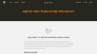 
                            12. NEMO Pro Purchase Program | NEMO Equipment