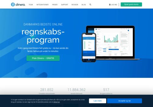 
                            1. Nemt og Gratis Regnskabsprogram - Dinero Regnskabsprogram