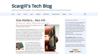 
                            10. NEO AIR - Scargill's Tech Blog