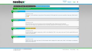 
                            2. NeoBux Forum: Login Log Not mine Country IP