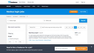 
                            7. Neobux login Jobs, Employment | Freelancer