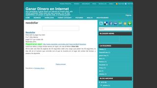 
                            4. neodollar ~ Ganar Dinero en Internet