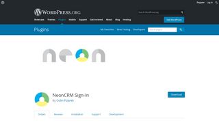 
                            9. NeonCRM Sign-In | WordPress.org