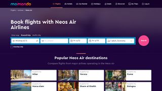 
                            13. Neos Air Airlines Flights: Search & Compare Deals | momondo