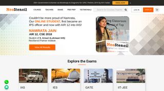 
                            1. NeoStencil: Live Online Coaching for IAS,IES/GATE,PCS - by India's ...