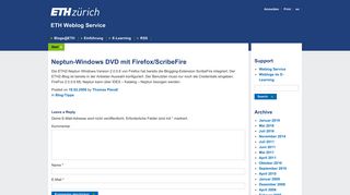 
                            11. Neptun-Windows DVD mit Firefox/ScribeFire – ETH Weblog Service