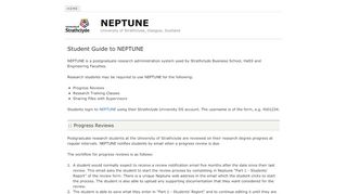 
                            13. NEPTUNE Student Guide - University of Strathclyde, Glasgow