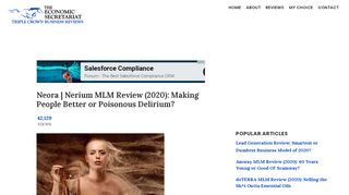 
                            6. Nerium | 2019 MLM Review (Unbiased) | Economic Secretariat