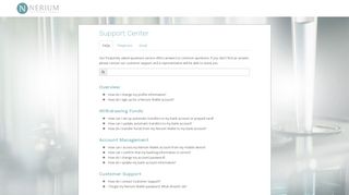 
                            2. Nerium Wallet - Support Center