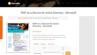 
                            12. NerveFlo: RAP as a Service for Active Directory - Microsoft