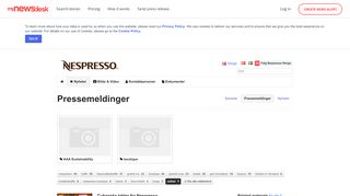 
                            10. Nespresso Norge sukker - Pressemeldinger - Mynewsdesk