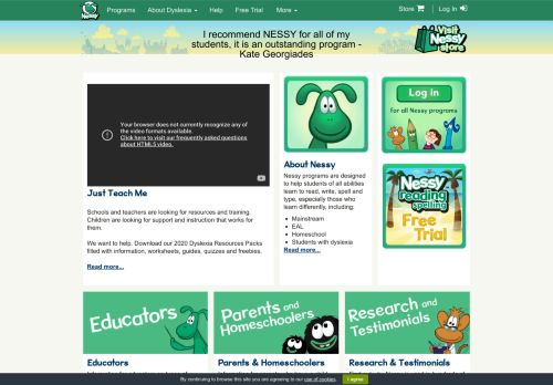 
                            2. Nessy - Help for Children With Dyslexia