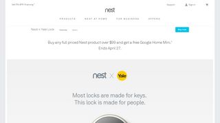 
                            5. Nest × Yale Lock | Key-Free Smart Deadbolt | Nest