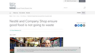 
                            6. Nestle and Company Shop ensure good food is not going to waste