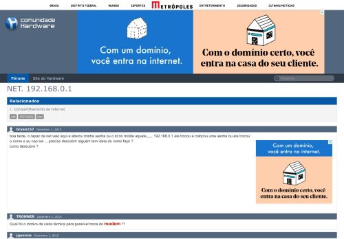 
                            7. NET. 192.168.0.1 - Hardware.com.br