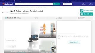 
                            9. Net 9 Online Hathway Private Limited - IndiaMART