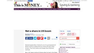 
                            11. Net a share in US boom | This is Money