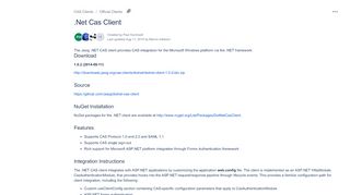 
                            12. .Net Cas Client - CAS Clients - Confluence - Atlassian