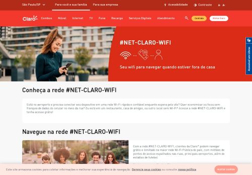 
                            8. #NET-CLARO-WIFI | Conecte-se Gratuitamente na Rede Wifi Claro