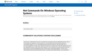 
                            6. Net Commands On Windows Operating Systems - Microsoft Support