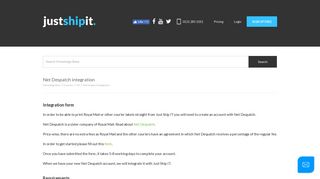 
                            11. Net Despatch integration - JustShipITJustShipIT