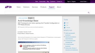 
                            12. NET Framework error when opening Avid Transfer Configuration or ...