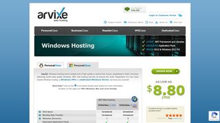 
                            6. NET Hosting | Get NET Web Hosting by Arvixe