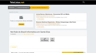 
                            8. Net Rubi do Brasil Informática em Santa Eliza - Livrarias perto de ...