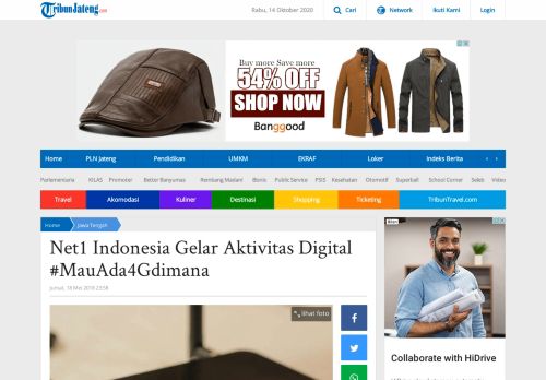 
                            6. Net1 Indonesia Gelar Aktivitas Digital #MauAda4Gdimana - Tribun ...