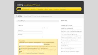 
                            9. net2ftp - a web based FTP client (not for EU data subjects)