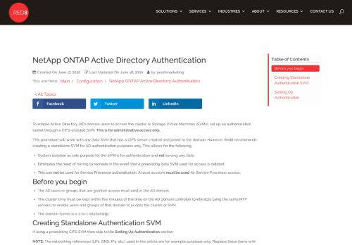 
                            5. NetApp ONTAP Active Directory Authentication | Red8 | Red8