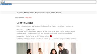 
                            2. NetBanco e App Santander - Cliente Digital - Banco Santander Totta