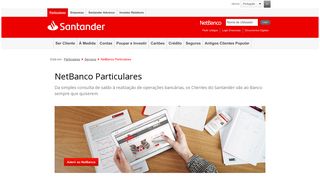 
                            3. NetBanco - Homebanking Santander - A sua Conta Online
