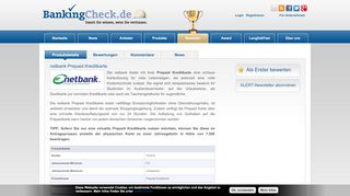 
                            13. netbank Prepaid Kreditkarte | BankingCheck.de