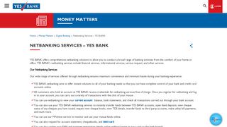 
                            5. Netbanking Services – YES BANK