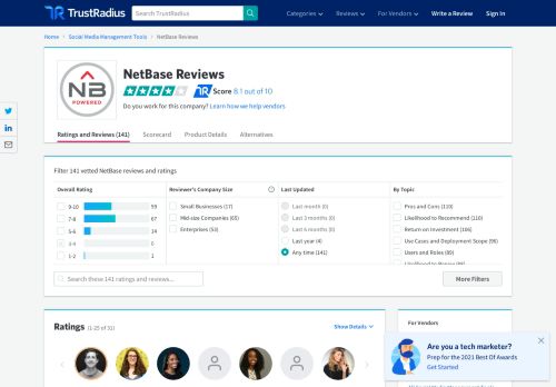
                            4. NetBase Reviews & Ratings | TrustRadius