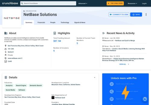 
                            7. NetBase Solutions | Crunchbase