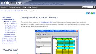 
                            6. NetBeans JPA Tutorial - Step by Step Quick Start - ObjectDB