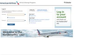 
                            7. NetBenefits Login Page - American Airlines - Fidelity Investments